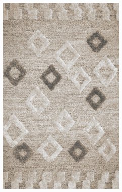 Halı banyosu ve Rug Boho tarzı, dokunmuş doku ve efektli etnik tasarım deseni.