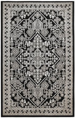 Halı banyosu ve Rug Boho tarzı, dokunmuş doku ve efektli etnik tasarım deseni.