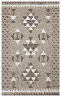 Halı banyosu ve Rug Boho tarzı, dokunmuş doku ve efektli etnik tasarım deseni.