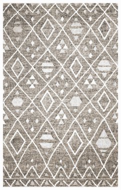 Halı banyosu ve Rug Boho tarzı, dokunmuş doku ve efektli etnik tasarım deseni.