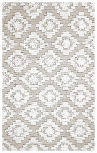 Halı banyosu ve Rug Boho tarzı, dokunmuş doku ve efektli etnik tasarım deseni.