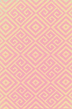 Halı banyosu ve Rug Boho tarzı, dokunmuş doku ve efektli etnik tasarım deseni.