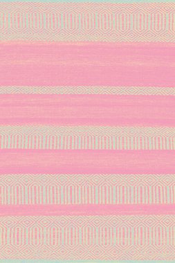 Halı banyosu ve Rug Boho tarzı, dokunmuş doku ve efektli etnik tasarım deseni.