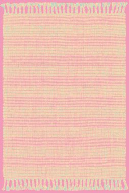 Halı banyosu ve Rug Boho tarzı, dokunmuş doku ve efektli etnik tasarım deseni.