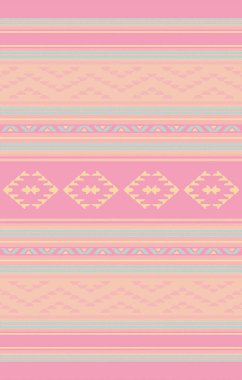 Halı banyosu ve Rug Boho tarzı, dokunmuş doku ve efektli etnik tasarım deseni.