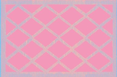 Halı banyosu ve Rug Boho tarzı, dokunmuş doku ve efektli etnik tasarım deseni.