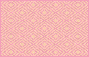 Halı banyosu ve Rug Boho tarzı, dokunmuş doku ve efektli etnik tasarım deseni.