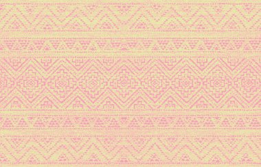 Halı banyosu ve Rug Boho tarzı, dokunmuş doku ve efektli etnik tasarım deseni.