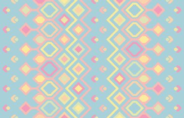 Halı banyosu ve Rug Boho tarzı, dokunmuş doku ve efektli etnik tasarım deseni.