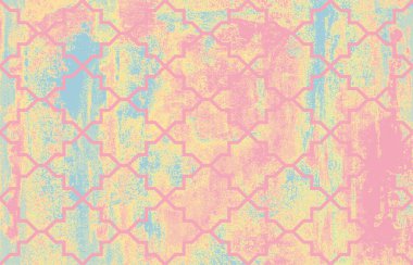 Halı banyosu ve Rug Boho tarzı, dokunmuş doku ve efektli etnik tasarım deseni.