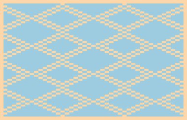 Halı banyosu ve Rug Boho tarzı, dokunmuş doku ve efektli etnik tasarım deseni.