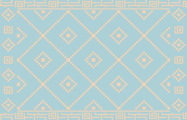 Halı banyosu ve Rug Boho tarzı, dokunmuş doku ve efektli etnik tasarım deseni.