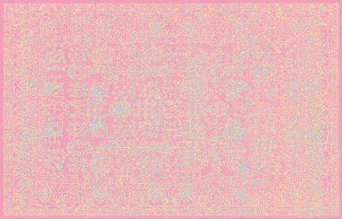 Halı banyosu ve Rug Boho tarzı, dokunmuş doku ve efektli etnik tasarım deseni.