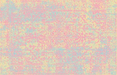 Halı banyosu ve Rug Boho tarzı, dokunmuş doku ve efektli etnik tasarım deseni.