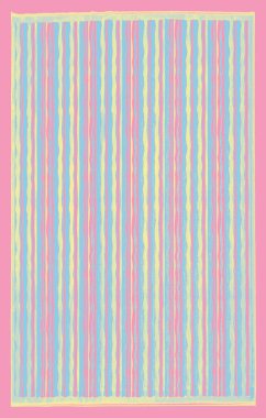 Halı banyosu ve Rug Boho tarzı, dokunmuş doku ve efektli etnik tasarım deseni.