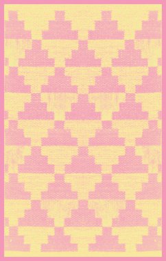 Halı banyosu ve Rug Boho tarzı, dokunmuş doku ve efektli etnik tasarım deseni.