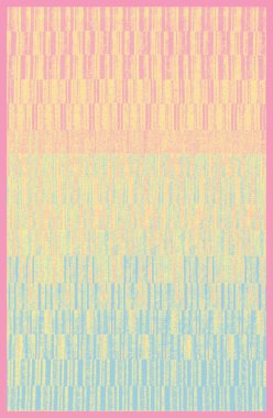 Halı banyosu ve Rug Boho tarzı, dokunmuş doku ve efektli etnik tasarım deseni.