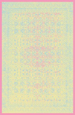 Halı banyosu ve Rug Boho tarzı, dokunmuş doku ve efektli etnik tasarım deseni.