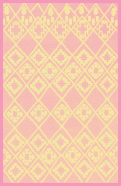 Halı banyosu ve Rug Boho tarzı, dokunmuş doku ve efektli etnik tasarım deseni.