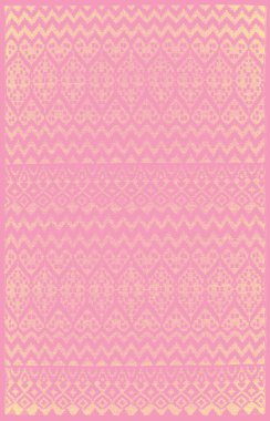 Halı banyosu ve Rug Boho tarzı, dokunmuş doku ve efektli etnik tasarım deseni.