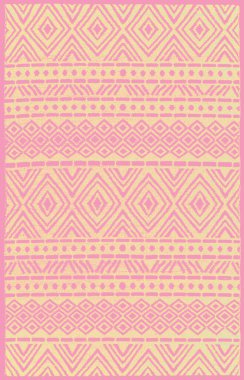 Halı banyosu ve Rug Boho tarzı, dokunmuş doku ve efektli etnik tasarım deseni.