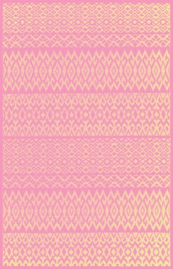 Halı banyosu ve Rug Boho tarzı, dokunmuş doku ve efektli etnik tasarım deseni.