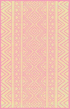 Halı banyosu ve Rug Boho tarzı, dokunmuş doku ve efektli etnik tasarım deseni.