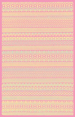 Halı banyosu ve Rug Boho tarzı, dokunmuş doku ve efektli etnik tasarım deseni.