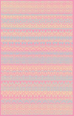 Halı banyosu ve Rug Boho tarzı, dokunmuş doku ve efektli etnik tasarım deseni.