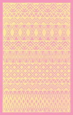 Halı banyosu ve Rug Boho tarzı, dokunmuş doku ve efektli etnik tasarım deseni.