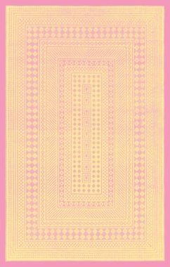 Halı banyosu ve Rug Boho tarzı, dokunmuş doku ve efektli etnik tasarım deseni.