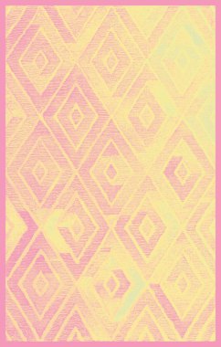 Halı banyosu ve Rug Boho tarzı, dokunmuş doku ve efektli etnik tasarım deseni.