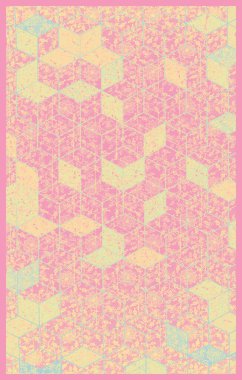 Halı banyosu ve Rug Boho tarzı, dokunmuş doku ve efektli etnik tasarım deseni.