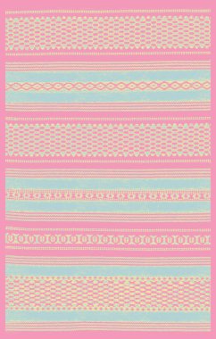 Halı banyosu ve Rug Boho tarzı, dokunmuş doku ve efektli etnik tasarım deseni.