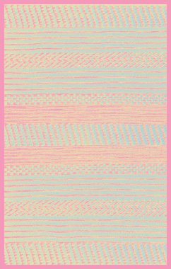 Halı banyosu ve Rug Boho tarzı, dokunmuş doku ve efektli etnik tasarım deseni.