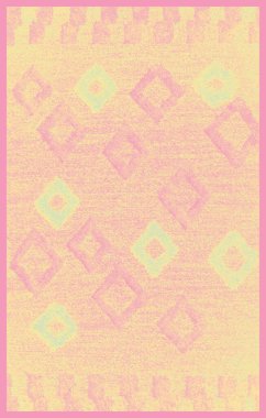 Halı banyosu ve Rug Boho tarzı, dokunmuş doku ve efektli etnik tasarım deseni.