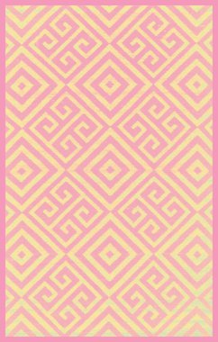 Halı banyosu ve Rug Boho tarzı, dokunmuş doku ve efektli etnik tasarım deseni.