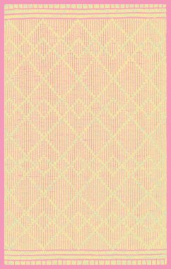 Halı banyosu ve Rug Boho tarzı, dokunmuş doku ve efektli etnik tasarım deseni.