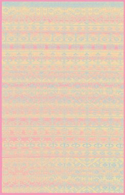 Halı banyosu ve Rug Boho tarzı, dokunmuş doku ve efektli etnik tasarım deseni.