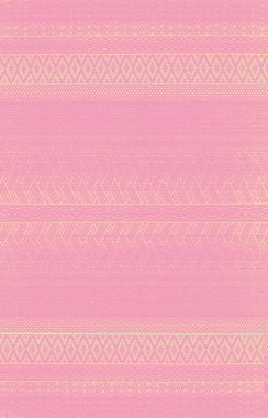 Halı banyosu ve Rug Boho tarzı, dokunmuş doku ve efektli etnik tasarım deseni.