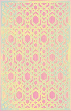 Halı banyosu ve Rug Boho tarzı, dokunmuş doku ve efektli etnik tasarım deseni.