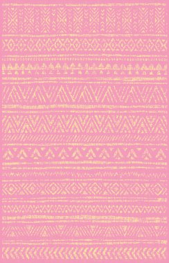 Halı banyosu ve Rug Boho tarzı, dokunmuş doku ve efektli etnik tasarım deseni.