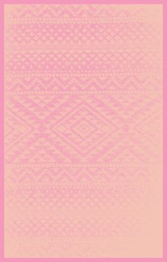 Halı banyosu ve Rug Boho tarzı, dokunmuş doku ve efektli etnik tasarım deseni.