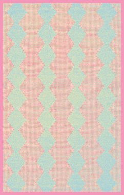 Halı banyosu ve Rug Boho tarzı, dokunmuş doku ve efektli etnik tasarım deseni.