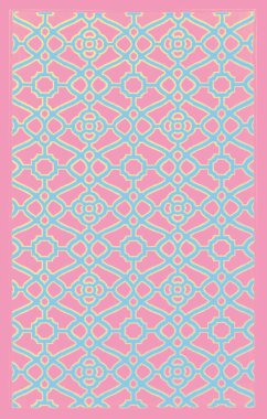 Halı banyosu ve Rug Boho tarzı, dokunmuş doku ve efektli etnik tasarım deseni.