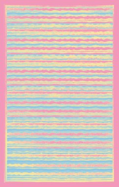 Halı banyosu ve Rug Boho tarzı, dokunmuş doku ve efektli etnik tasarım deseni.