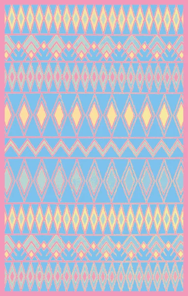 Halı banyosu ve Rug Boho tarzı, dokunmuş doku ve efektli etnik tasarım deseni.