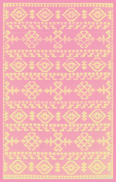 Halı banyosu ve Rug Boho tarzı, dokunmuş doku ve efektli etnik tasarım deseni.