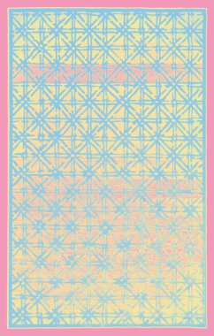 Halı banyosu ve Rug Boho tarzı, dokunmuş doku ve efektli etnik tasarım deseni.