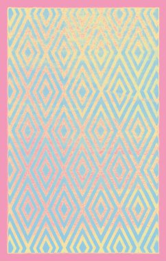 Halı banyosu ve Rug Boho tarzı, dokunmuş doku ve efektli etnik tasarım deseni.